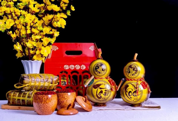 Quà tết rượu dừa bến tre